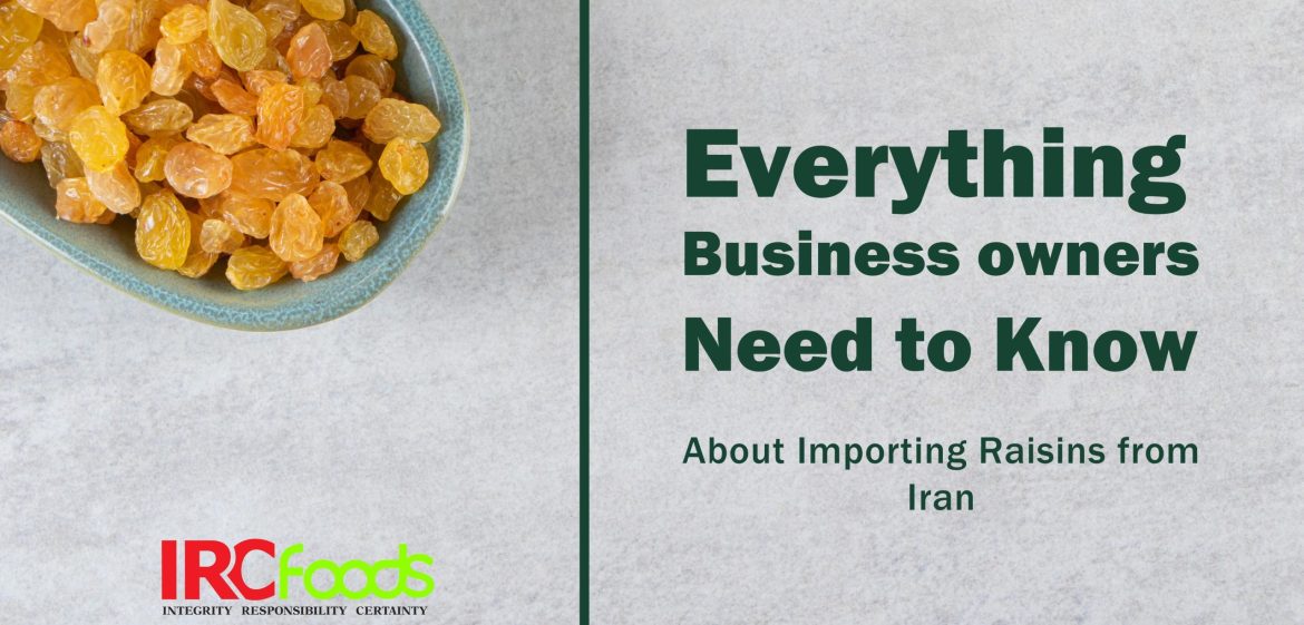 Everything Business Owners Need to Know About Importing Raisins from Iran